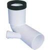 Curva  wc  prolungata  +  1  attacco  scarico  idrico - Pp  bianco  mm  90x40