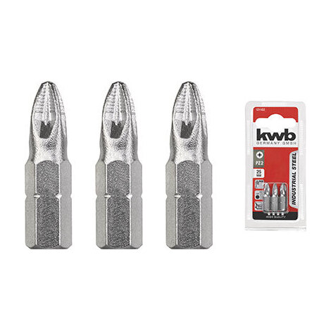 Inserto  croce  pozidriv  x  avvitatore  kwb - Pzxmm  1x25  cf=pz  3