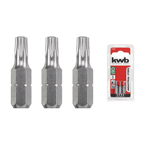 Inserto  torx  tamper  x  avvitatore  kwb - Txtxmm  8x25  cf=pz  3