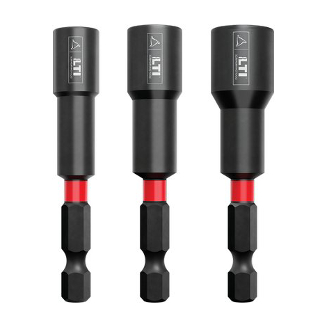 Inserti a bussola esagonali x avviatori krino - Magnetici mm8x65 + mm 10x65 + mm 13x65 cf=pz 3