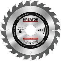 Lama circolare x legno kreator - Mm 165x30 denti 24