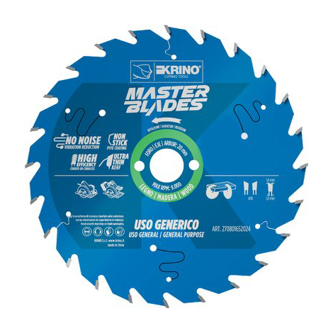Lama circolare x legno master blades krino - Mm 300x30 denti 48