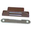 Cricchetto  magnetico  sportelli  658 - Mm  65x19  h.mm  15  kg  8  +  incontro  marrone