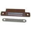 Cricchetto  magnetico  sportelli  652 - Mm  87x18  h.mm  15  kg  12  +  incontro  marrone