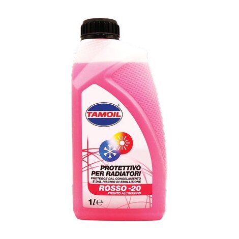 Liquido antigelo x radiatore auto rosso tamoil - Fino a -20�c lt 1