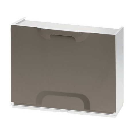 Scarpiera modulare unika - Bianco/tortora cm 51x17,3 h.cm 40,1
