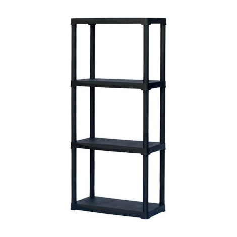 Scaffale kit resina tempo - 4 ripiani cm 60x30 h.cm 133