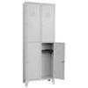 Armadio  multispogliatoio  montato  prometal - Vern  grigio  posti  4  h.mm  1795  mm    680x350