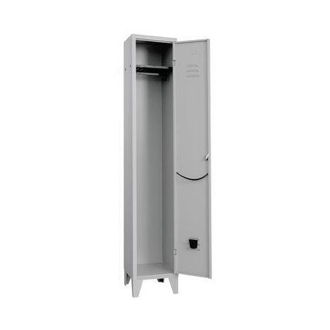 Armadio  spogliatoio  montato  prometal - Vern  grigio  posti  1  h.mm  1795  mm    360x500