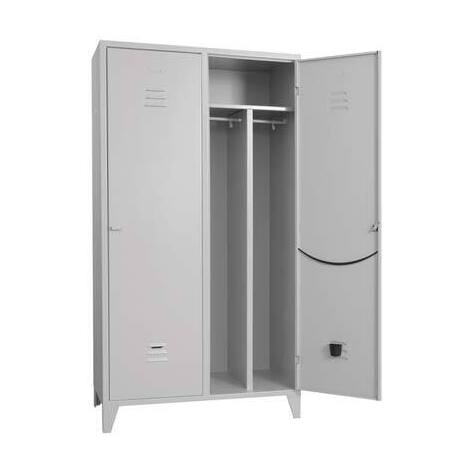 Armadio  sporco  pulito  montato  prometal - Vern  grigio  posti  2  h.mm  1795  mm    680x500