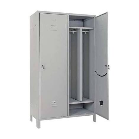 Armadio  sporco  pulito  scarpiera  montato  prometal - Vern  grigio  posti  2  h.mm  1795  mm  1000x500