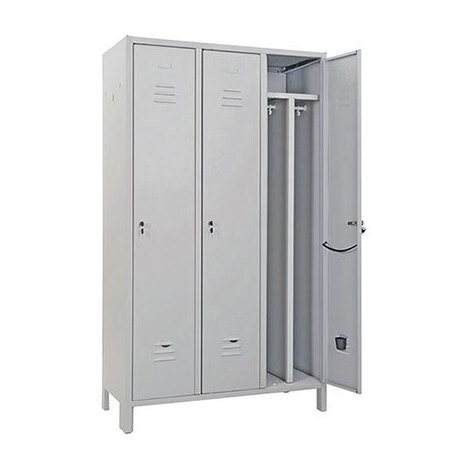 Armadio  sporco  pulito  montato  prometal - Vern  grigio  posti  3  h.mm  1795  mm  1000x500