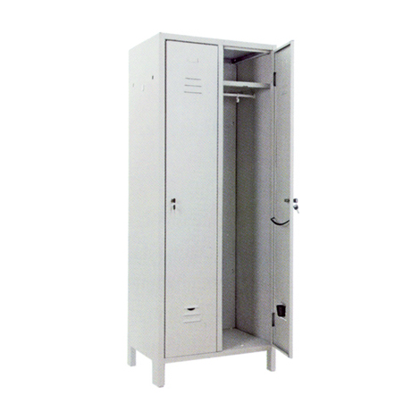 Armadio  spogliatoio  smontato  prometal - Vern  grigio  posti  2  h.mm  1795  mm  680x350