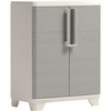 Armadio basso 1 ripiano wood keter - Ppl beige 2 ante cm 68x39 h.cm 90