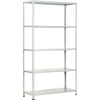 Scaffale kit 5 ripiani aste intere prometal - Vern grigio cm 40x120 h.cm 200