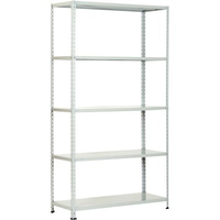 Scaffale kit 5 ripiani aste intere prometal - Vern grigio cm 40x 90 h.cm 200