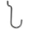Gancio  uncino  acciaio  x  pannello  espositivo - Cromato  n  4  mm  22x53