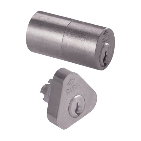 Coppia cilindri esterni 02139-12 hand cisa - Ottone nichelato chiavi 3