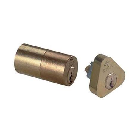 Coppia  cilindri  esterni  02139  cisa - Ottone  chiavi  3  x  11721/11921
