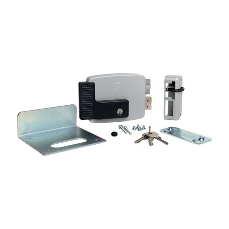 Serratura metallo applicare elettrica 11761n cisa - Zinc c.tondo fisso m2+scr+tett e.mm 50/70 sx