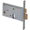 Serratura metallo infilare 44461 cisa - B.q zinc f.mm 20 f.ovale m2+scr h.mm 77 e.mm 90