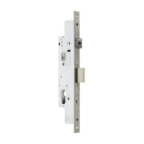 Serratura montante infilare 49225 cisa - B.q inox f.mm 25 f.sagom m1 scr+q8 e.mm 25