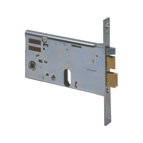 Serratura metallo infilare elettrica 14461 cisa - B.q zinc f.mm 20 f.ovale+scr+m2 mf h.mm 77 e.mm 80
