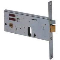 Serratura metallo infilare elettrica 14511 cisa - B.q zinc f.mm 20 f.ovale+scr+f h.mm 64 e.mm 80