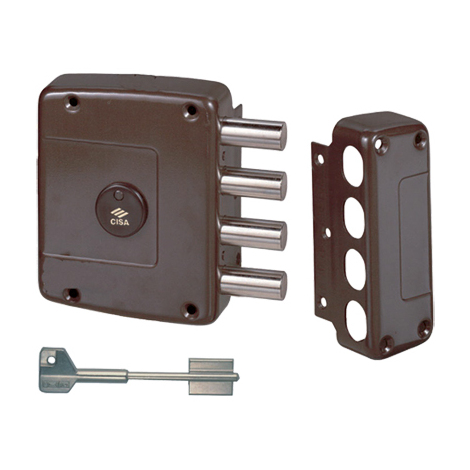 Serratura  legno  applicare  57152  cisa - Dm  m4  e.mm  64  dx