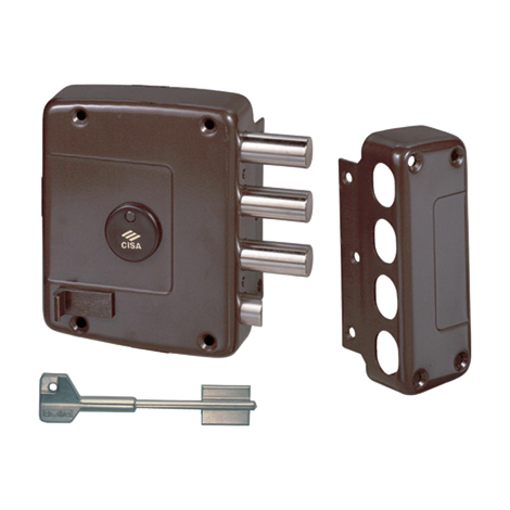 Serratura  legno  applicare  57157  cisa - Dm  m4  scr  e.mm  64  dx
