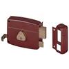 Serratura legno applicare 50121 cisa - C.tondo fisso m2+tirante e.mm 70 dx
