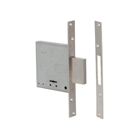 Serratura  metallo  infilare  57010  cisa - B.q  zinc  f.mm  25  dm  m4  h.mm  114  e.mm  60