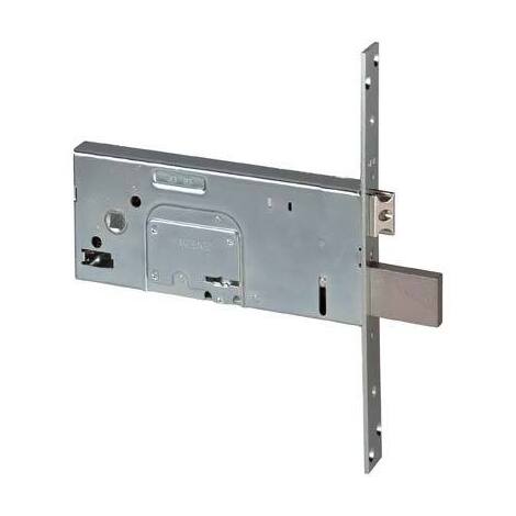 Serratura  metallo  infilare  57353  cisa - B.q  zinc  f.mm  25  dm  m4+scr  h.mm  78  e.mm  90
