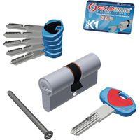 Cilindro sagomato evo k1 3100-c securemme - Ott.nich.satin chiavi 5 mm 110 30+80