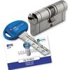 Cilindro sagomato champions pro hand mottura - Cromo satinato chiavi 5+1 mm  87 41+46