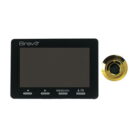 Spioncino  elettronico  maxi  sottocchio  bravo - Oro  con  schermo  lcd  4,3