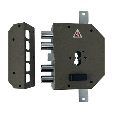 Serratura legno applicare 2250 pen cr - F.sagom m2 tripl+scr e.mm 60 sx