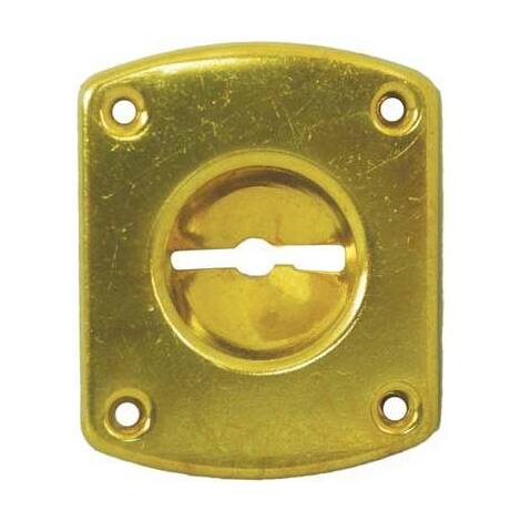 Mostrina  rettangolare  doppia  mappa  31  cr - Ottone  incavo  mm    8  mm  46x30