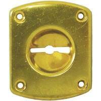 Mostrina  rettangolare  doppia  mappa  31  cr - Ottone  incavo  mm    8  mm  46x30