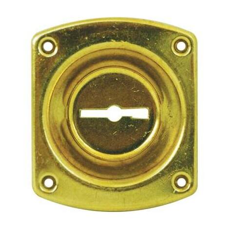 Mostrina  rettangolare  doppia  mappa  32  cr - Ottone  incavo  mm  12  mm  46x30