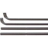 Aste  x  serratura  esterne  91/10-01  cr - Verniciate  curve  triplici  mm  18  cf=pz  2+2