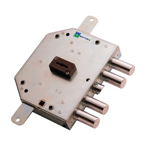 Serratura metallo applicare 89c755 mottura - Dm m4 tripl+scr ip.mm 28 e.mm 60 dx