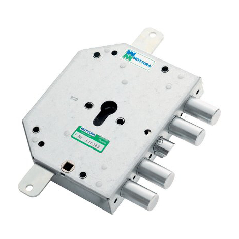 Serratura metallo applicare 89c855 mottura - F.sagom m2 tripl+scr ip.mm 28 e.mm 60 dx