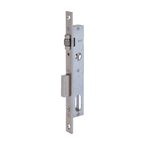 Serratura montante infilare 110 welka - B.q zinc f.mm 16 f.ovale rullo e.mm 15 m1