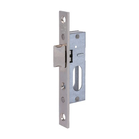 Serratura montante infilare 115 welka - B.q cromo f.mm 16 scr e.mm 15