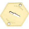 Mostrina  porta  blindata  95223  mottura - Dm  ottone  mm  52x64