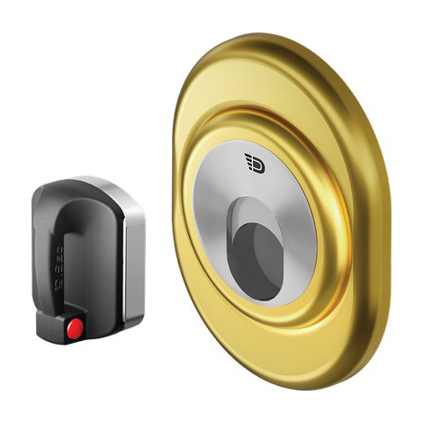 Defender magnetico mrm500f regolabile hand disec - Inox ottone lucido f.s. i.mm 38 d.mm 50 h.mm 13-20
