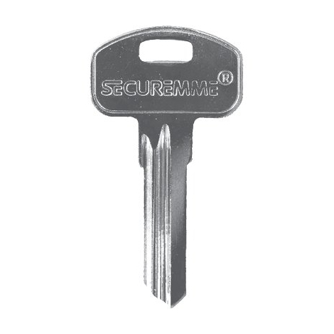 Chiave piatta securemme ky originale - Ottone nichelato