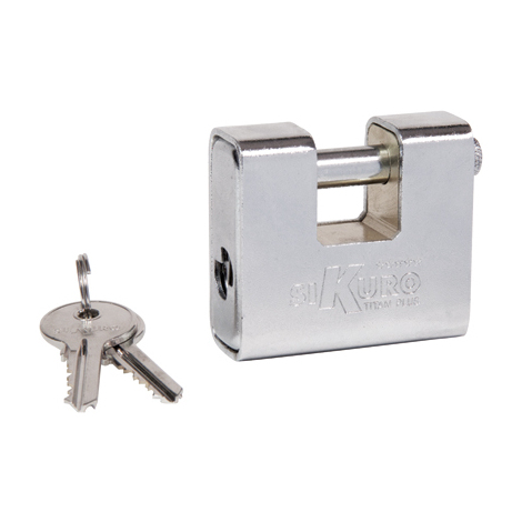 Lucchetto  antiscasso  corazzato  sk  ilsa - Sk60  ottone  acciaio  cromato  chiavi  2  mm  61