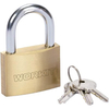 Lucchetto workit - Ottone arco cromato chiavi 3 mm 40